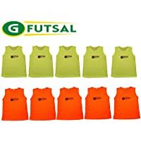 GFutsal - 10 baberos (5 amarillos y 5 naranjas)